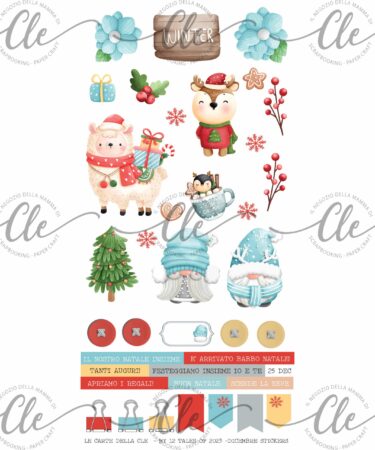 IL NEGOZIO DELLA MAMMA DI CLE - GLI ABBELLIMENTI DELLA CLE – MY 12 TALES OF 2023 - DICEMBRE  -STICKERS 6X12