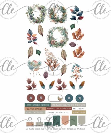 IL NEGOZIO DELLA MAMMA DI CLE - GLI ABBELLIMENTI DELLA CLE – MY 12 TALES OF 2023 - NOVEMBRE- STICKERS 6X12