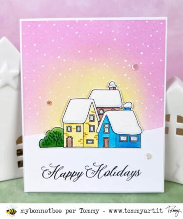 Alternative view of Tommy Art -set di timbri - Little village design by lellaillustration