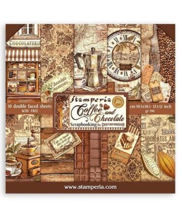 STAMPERIA - Collezione Coffee and Chocolate -  12x12 Inch Paper Pack