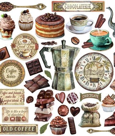 Alternative view of STAMPERIA - Collezione Coffee and Chocolate - Die-Cuts