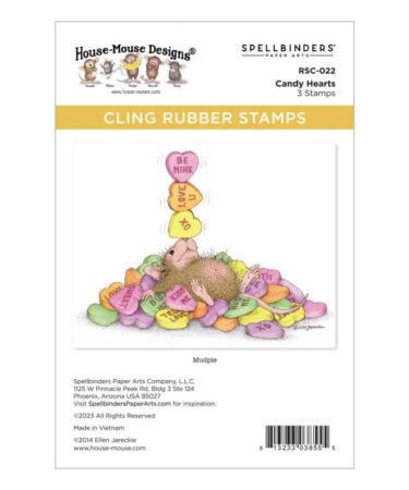 SPELLBINDERS - Candy Hearts Cling Rubber Stamps: