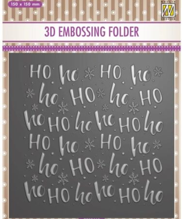 Nellie's Choice • embossing folder HO HO
