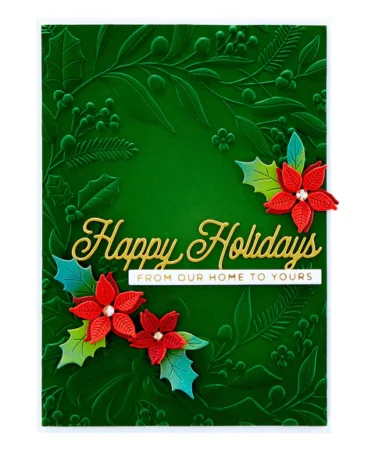 Alternative view of SPELLBINDERS - HOLIDAY FLORAL SWAG 3D EMBOSSING FOLDER