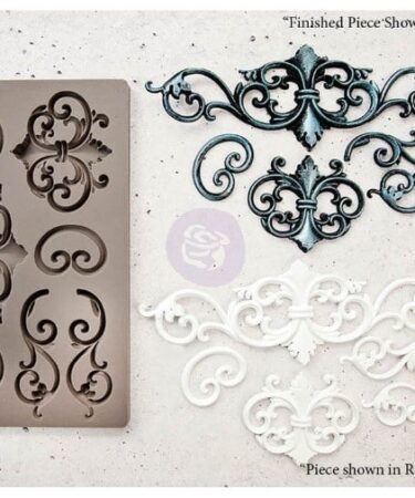Finnabair Decor Moulds 5"X8" - STAMPO IN SILICONE Tilden Flourish