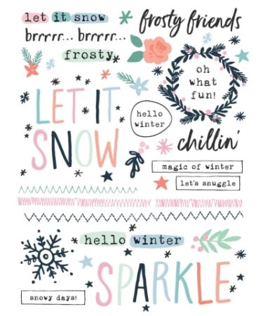 Alternative view of SIMPLE STORIES - Collezione Winter Wonder -  Rub Ons