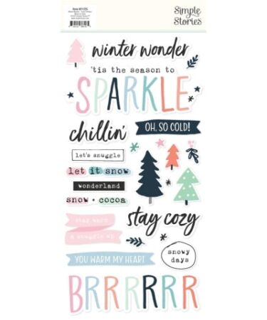 Alternative view of SIMPLE STORIES - Collezione Winter Wonder - Foam Stickers