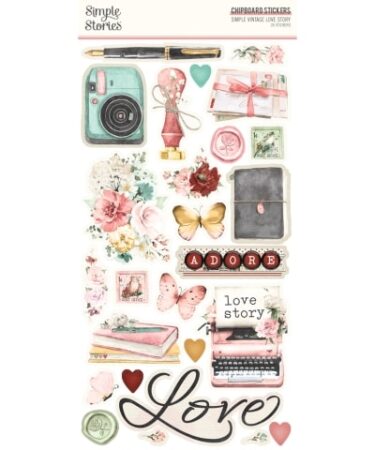 SIMPLE STORIES - SIMPLE STORIES - Simple Vintage Love Story -   6x12 Chipboard