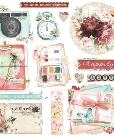 Alternative view of SIMPLE STORIES - SIMPLE STORIES - Simple Vintage Love Story -  Chipboard Clusters