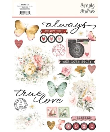 Alternative view of SIMPLE STORIES - SIMPLE STORIES - Simple Vintage Love Story -  Rub Ons