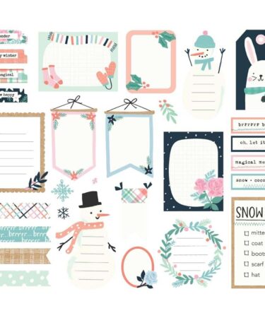 Alternative view of SIMPLE STORIES - Collezione Winter Wonder - Journal Bits & Pieces