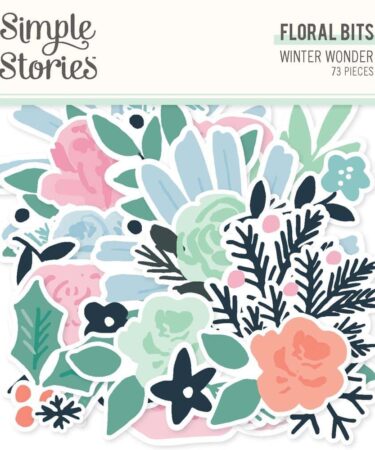 SIMPLE STORIES - Collezione Winter Wonder -  Floral Bits & Pieces
