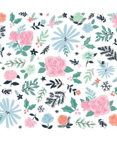 Alternative view of SIMPLE STORIES - Collezione Winter Wonder -  Floral Bits & Pieces