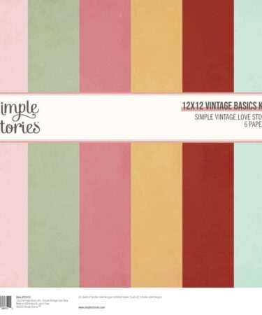 SIMPLE STORIES - SIMPLE STORIES - Simple Vintage Love Story -  12x12 Vintage Basics Kit