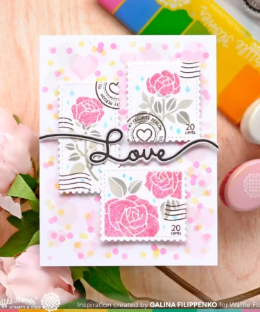 Alternative view of WAFFLE FLOWER - Bokeh Elements Stencil Duo