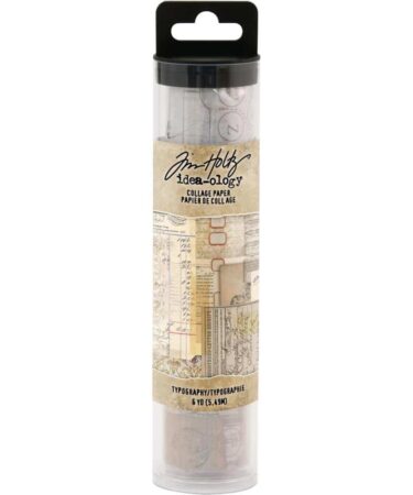 Idea-ology Tim Holtz Collage Paper Typography (6yards)