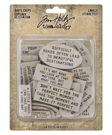Idea-ology Tim Holtz Quote Chips Labels