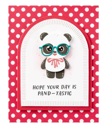 Alternative view of SPELLBINDERS - Dancin' Birthday Panda Etched Dies