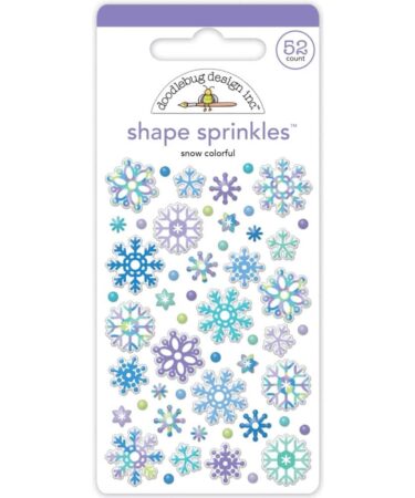 DOODLEBUG - Collezione Snow Much Fun  - snow colorful shape sprinkles
