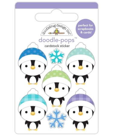 DOODLEBUG - Collezione Snow Much Fun  - penguin pals doodle-pops