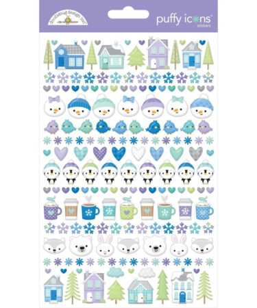 DOODLEBUG - Collezione Snow Much Fun  - puffy icons stickers