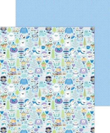 DOODLEBUG - Collezione Snow Much Fun  - carta patterned - snow much fun
