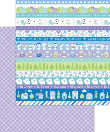 DOODLEBUG - Collezione Snow Much Fun  - carta patterned - all bundled up