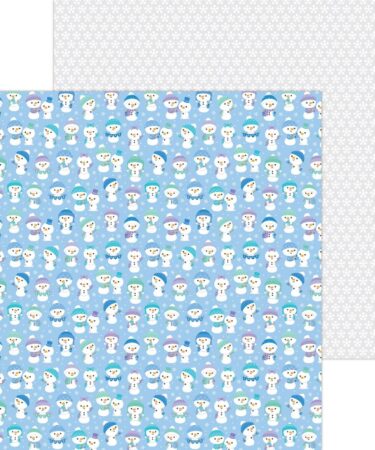 DOODLEBUG - Collezione Snow Much Fun  - carta patterned - frosted friends