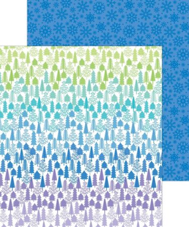 DOODLEBUG - Collezione Snow Much Fun  - carta patterned - wintery woods