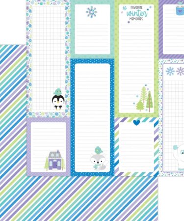 DOODLEBUG - Collezione Snow Much Fun  - carta patterned - cold streak