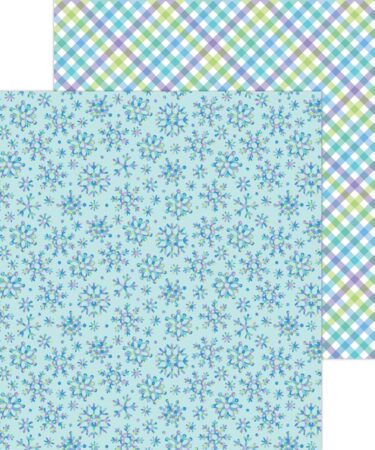 DOODLEBUG - Collezione Snow Much Fun  - carta patterned - ice crystals