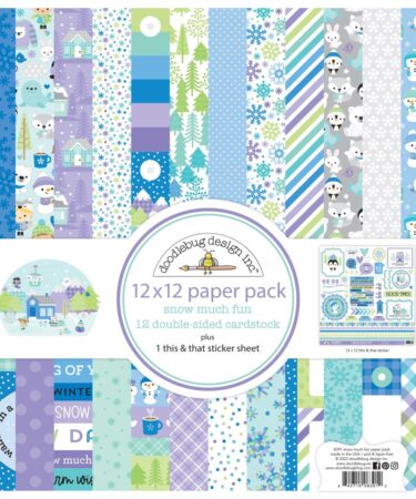 DOODLEBUG - Collezione Snow Much Fun  - 12x12 paper pack
