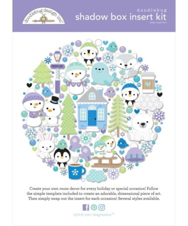DOODLEBUG - Collezione Snow Much Fun  -  shadow box kit