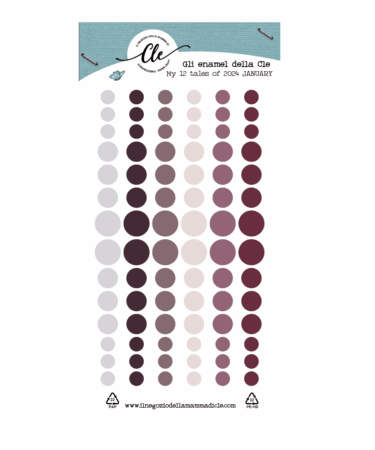 IL NEGOZIO DELLA MAMMA DI CLE - GLI ABBELLIMENTI DELLA CLE – MY 12 TALES OF 2024- GENNAIO - ENAMEL