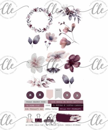 IL NEGOZIO DELLA MAMMA DI CLE - GLI ABBELLIMENTI DELLA CLE – MY 12 TALES OF 2024 - GENNAIO- STICKERS 6X12