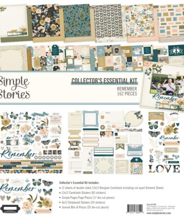 SIMPLE STORIES - Collezione REMEMBER - COLLECTOR'S ESSENTIAL KIT