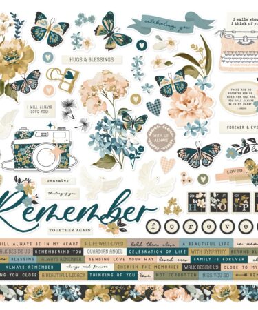 SIMPLE STORIES - Collezione REMEMBER -  CARDSTOCK STICKERS