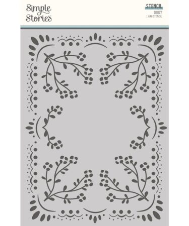 SIMPLE STORIES - Collezione REMEMBER -  6X8 STENCIL - DOILY