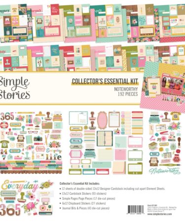 SIMPLE STORIES - Collezione  NOTEWORTHY - COLLECTOR'S ESSENTIAL KIT