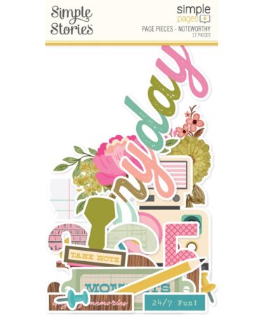SIMPLE STORIES - Collezione  NOTEWORTHY -  SIMPLE PAGES PAGE PIECES