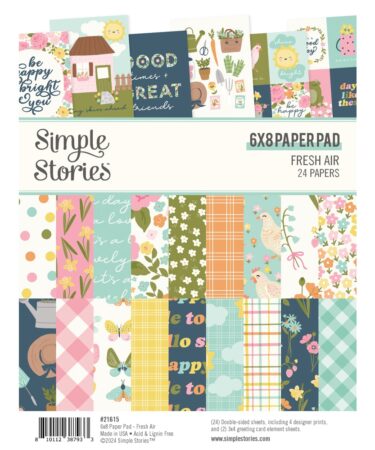 SIMPLE STORIES - Collezione FRESH AIR - 6X8 PAD