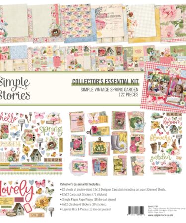 SIMPLE STORIES - Collezione SIMPLE VINTAGE SPRING GARDEN -  COLLECTORS ESSENTIALS KIT