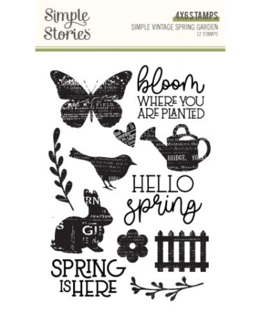 SIMPLE STORIES - Collezione SIMPLE VINTAGE SPRING GARDEN -  STAMPS