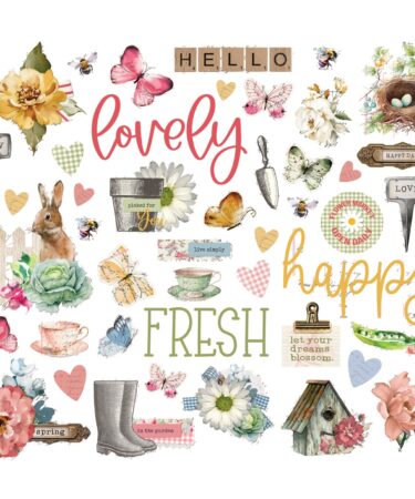 Alternative view of SIMPLE STORIES - Collezione SIMPLE VINTAGE SPRING GARDEN - BITS & PIECES