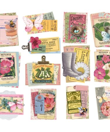 Alternative view of SIMPLE STORIES - Collezione SIMPLE VINTAGE SPRING GARDEN - LAYERED BITS & PIECES