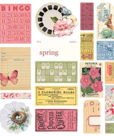 Alternative view of SIMPLE STORIES -Collezione  SIMPLE VINTAGE SPRING GARDEN -  EPHEMERA