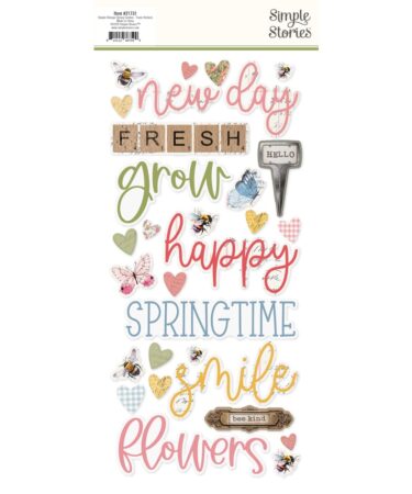 Alternative view of SIMPLE STORIES - Collezione SIMPLE VINTAGE SPRING GARDEN - FOAM STICKERS