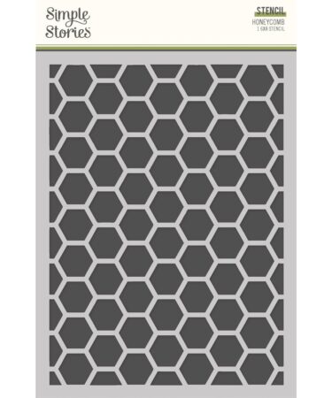 SIMPLE STORIES - Collezione SIMPLE VINTAGE SPRING GARDEN - 6X8 STENCIL - HONEYCOMB
