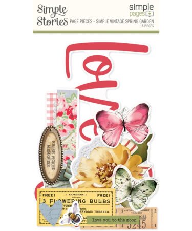 SIMPLE STORIES - Collezione SIMPLE VINTAGE SPRING GARDEN - SIMPLE PAGES PAGE PIECES