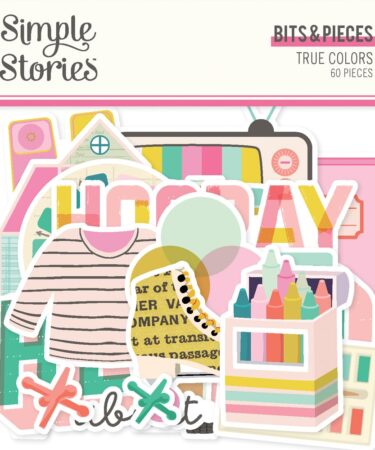 SIMPLE STORIES - Collezione TRUE COLORS - BITS & PIECES